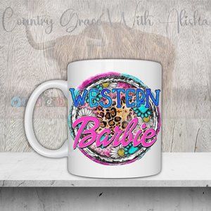Western Barbie Western Coffee Mug Tea Cup